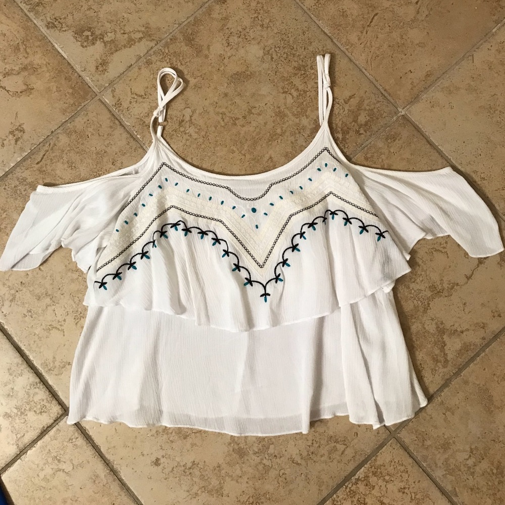 Off the Shoulder Pattern Tank Top